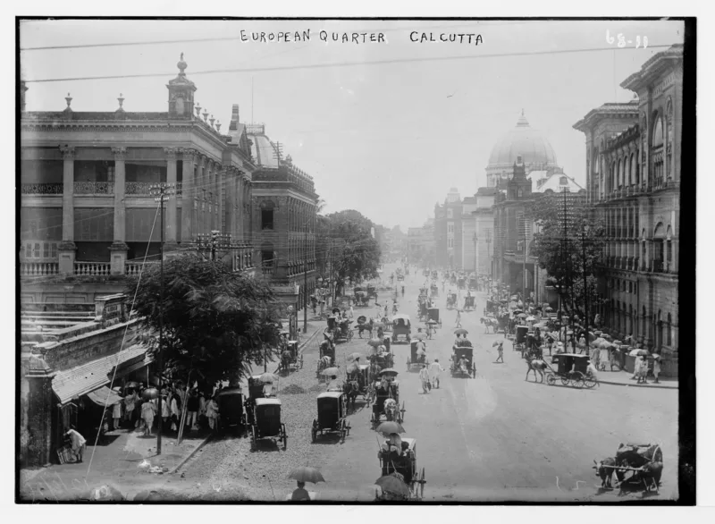 The European Quarter of Calcutta, photographed in 1922, while Kovoor and his brother were students at the university.