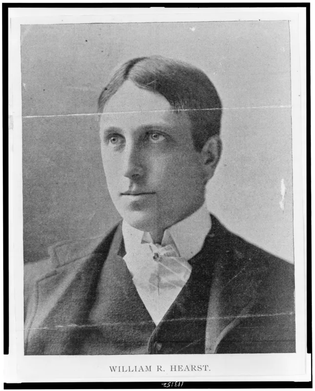William Randolph Hearst, his employer at the Examiner, in 1898.