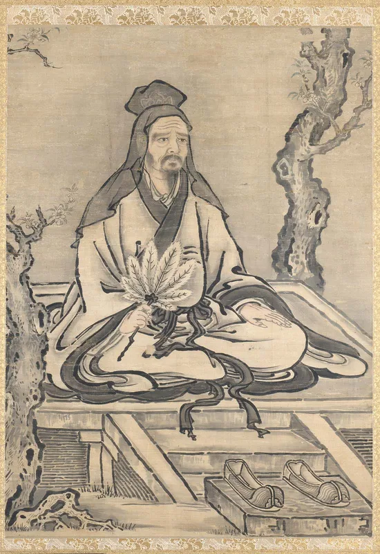 Confucius at the Apricot Altar, painted by Kanō Tan'yū in the mid-seventeenth century. Andō called Confucius the representative of ruling the state, and blamed the sages for inventing rank.