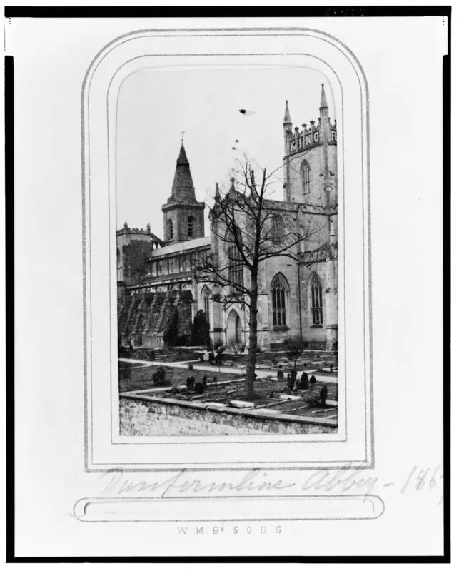 Dunfermline Abbey, photographed by Thomas Annan in 1867.