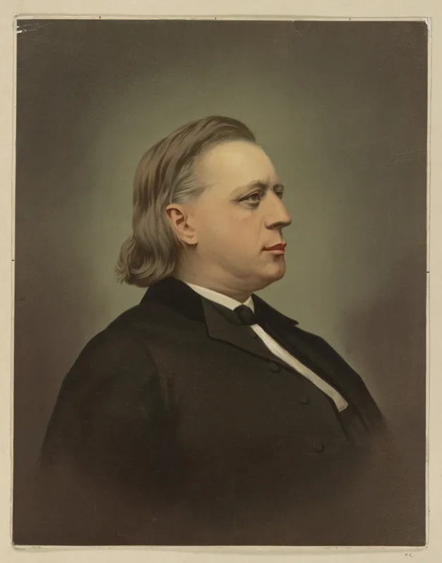 Henry Ward Beecher in 1871. At Delmonico's in 1882 he told Spencer, "you were my teacher."
