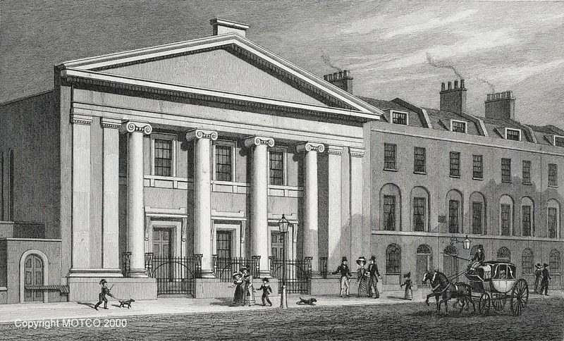 South Place Chapel, Finsbury, where she began lecturing under her own name in January 1875.