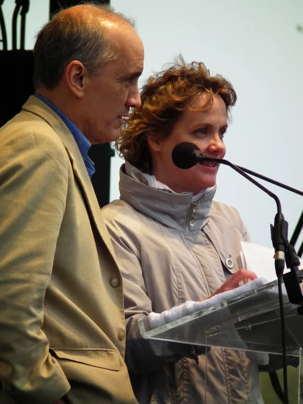Annie Laurie Gaylor and Dan Barker at the Reason Rally in Washington, 2012.