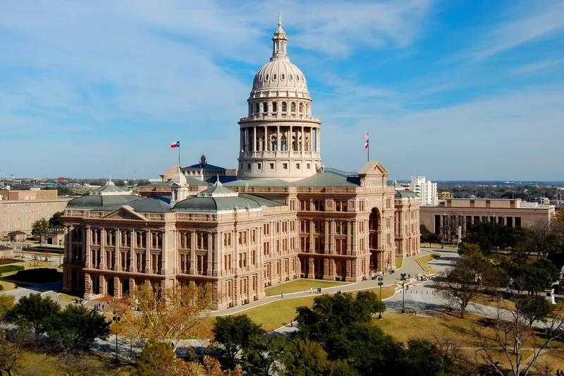The Texas State Capitol, Austin. Aron Ra spoke there at the Texas Freethought Convention in 2012, testified to the State Board of Education in 2013, and addressed the first Atheist Day in 2019.