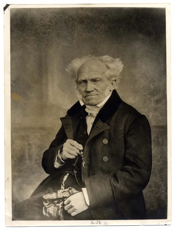 Arthur Schopenhauer, photographed by J. Schäfer in March 1859.