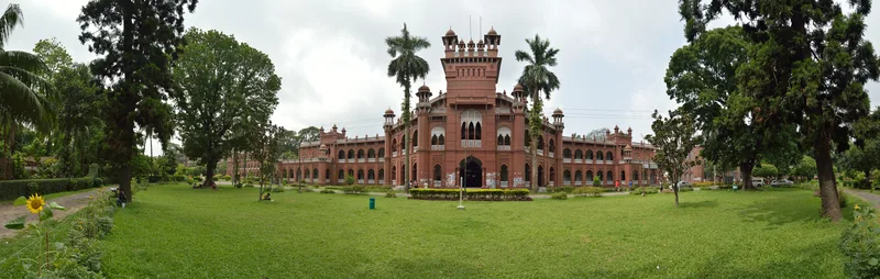 Curzon Hall, University of Dhaka. Roy grew up on the university campus, where his father taught physics.