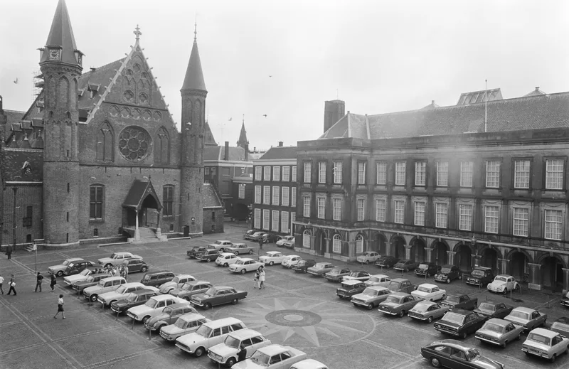The Binnenhof in The Hague, seat of the Dutch parliament, in 1969.