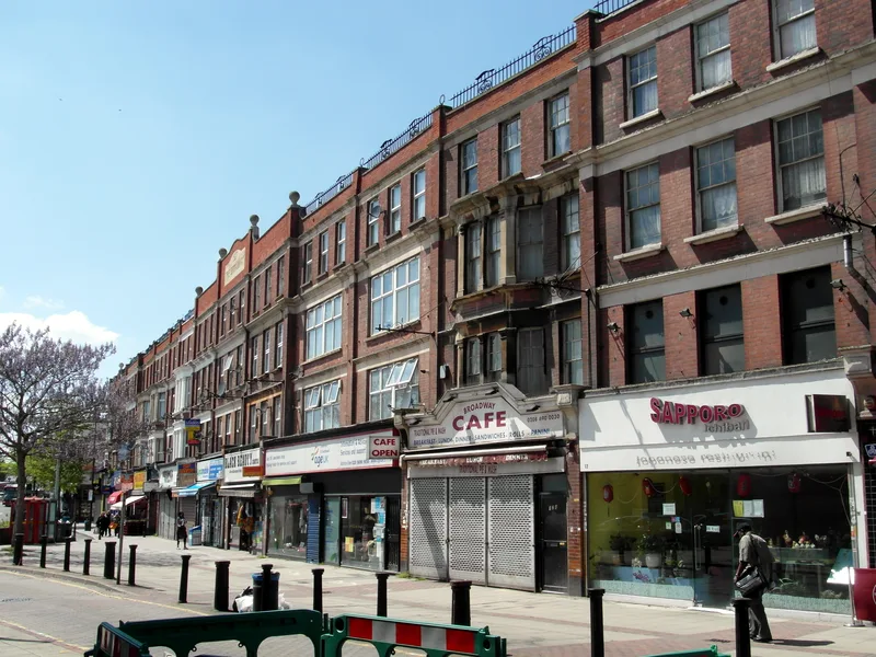 Catford Broadway, in the south London district where Smoker was born, in a modern photograph.