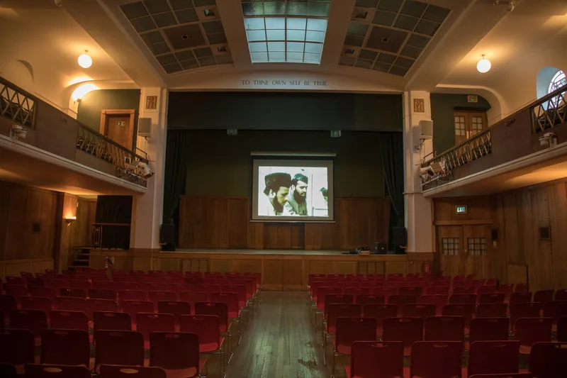 Conway Hall in Red Lion Square, London, where Smoker heard Harold Blackham lecture; those venues, she said, became her university.