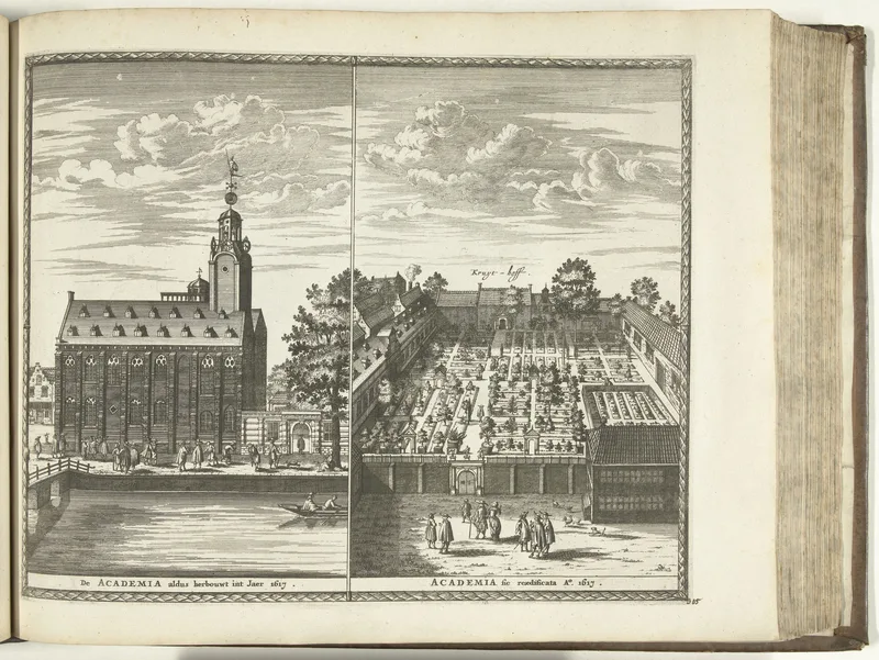 The University of Leiden's Academy building, about 1726.
