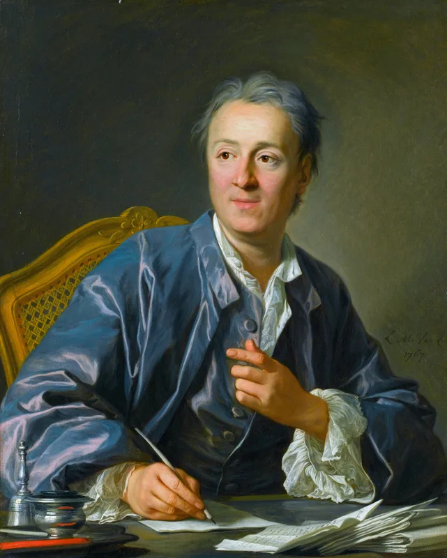 Denis Diderot, his closest friend, by Van Loo, 1767.