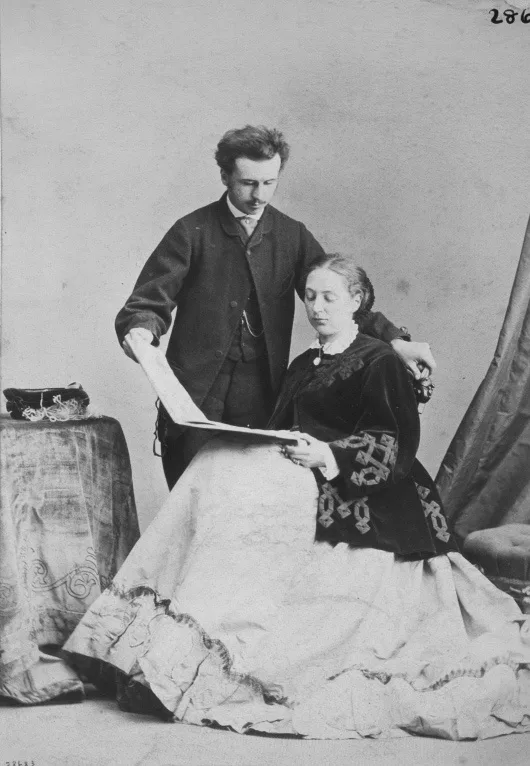 Viscount and Viscountess Amberley, his freethinking parents, both dead before he was four.