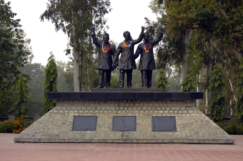 The National Martyrs Memorial at Hussainiwala, where the three are remembered, photographed in 2007.