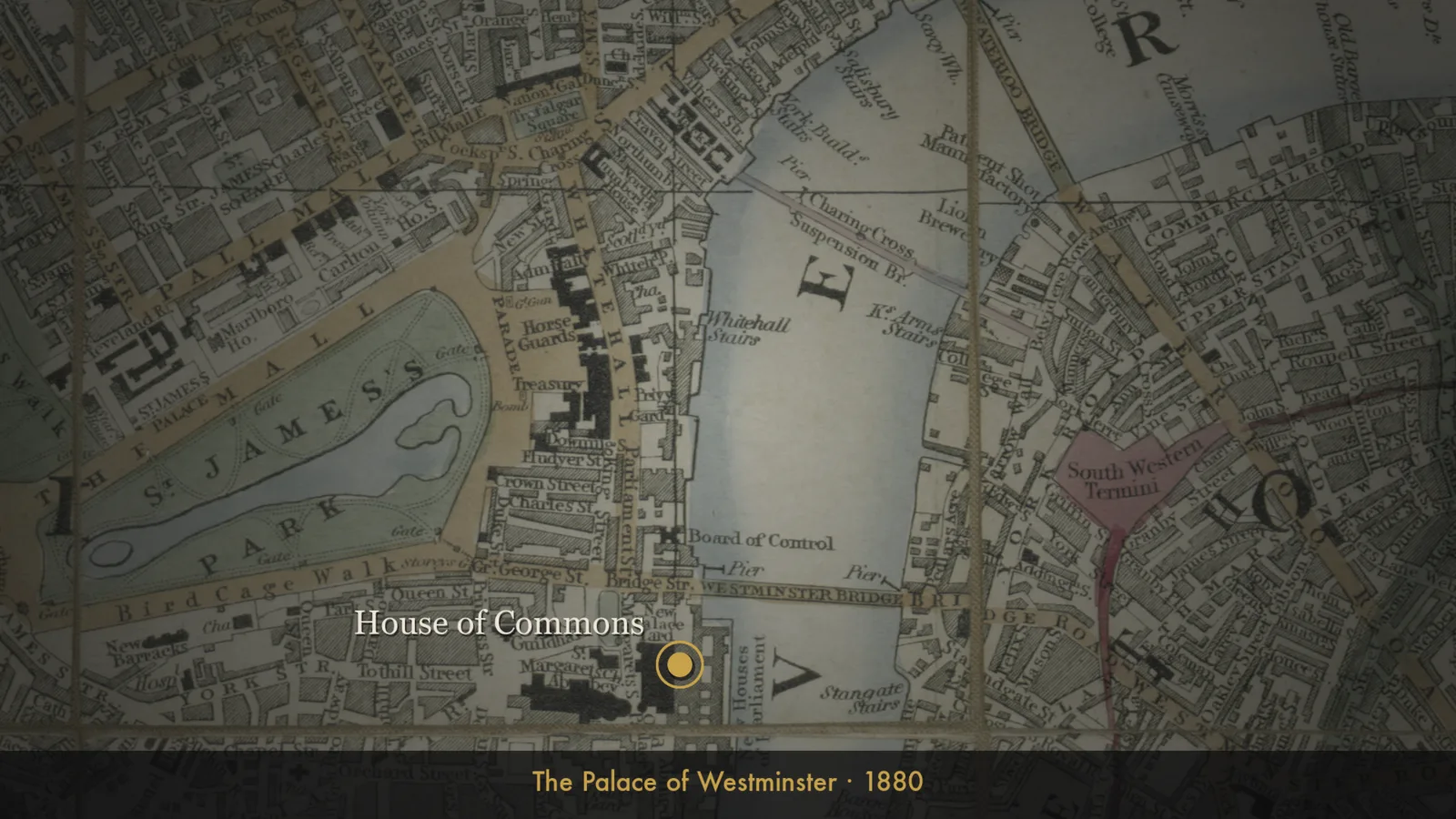 Northampton to Westminster, 1880.