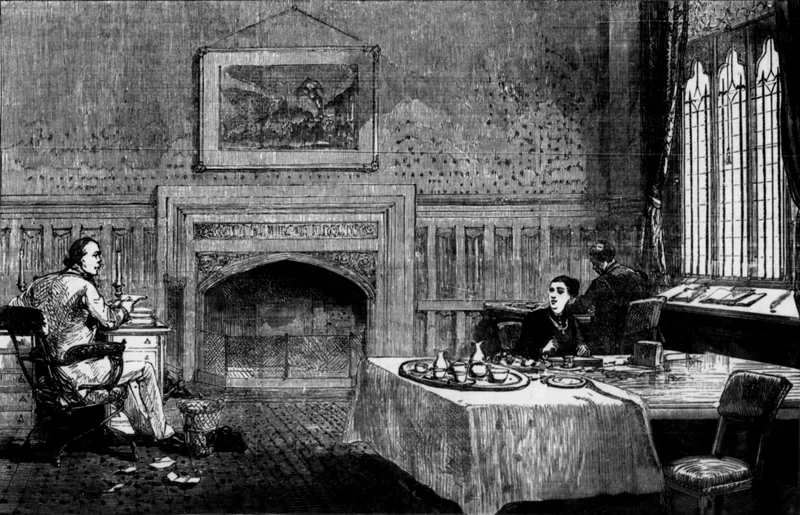 The prison room in the Clock Tower of the Palace of Westminster, where Bradlaugh spent the night of 23 June 1880.
