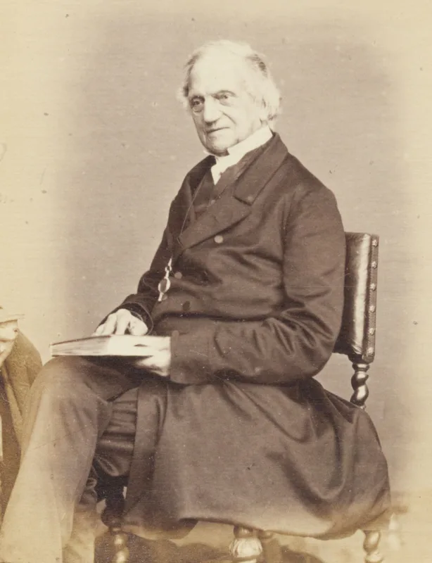 Adam Sedgwick, Darwin's old teacher, about 1863.