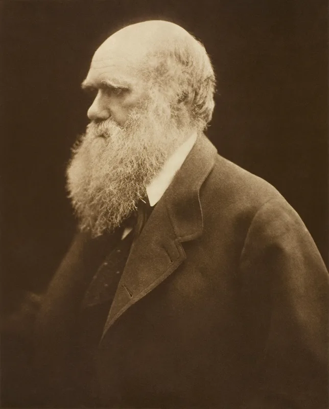 Charles Darwin, photographed by Julia Margaret Cameron in 1868.
