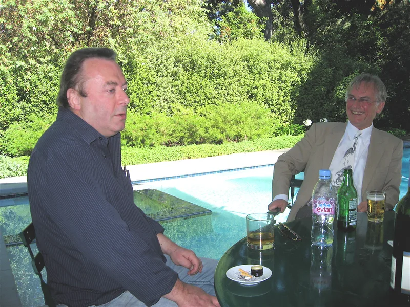 Hitchens with Richard Dawkins in 2007, the year of god is not Great.