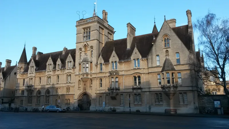 Balliol College, Oxford, from Broad Street.