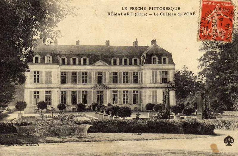 The Château de Voré, Helvétius's estate in the Perche, in a picture of 1914.