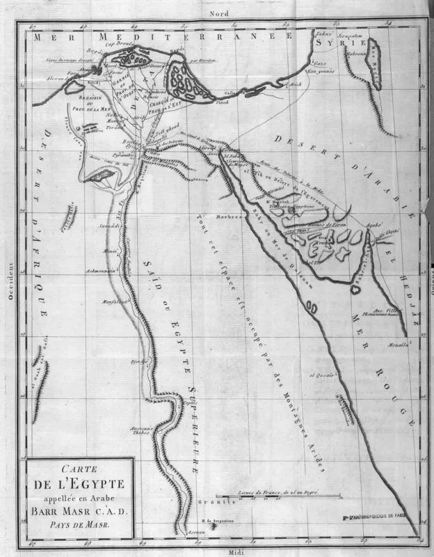 A plate from the 1787 edition of the Voyage en Syrie et en Égypte.