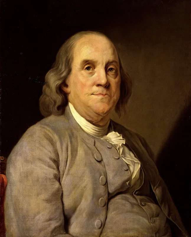 Benjamin Franklin, who presented the young Volney to Madame Helvétius.