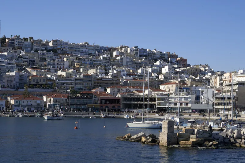 The fortifications of the harbour of Munichia, at the Piraeus, where Critias was killed in 403.