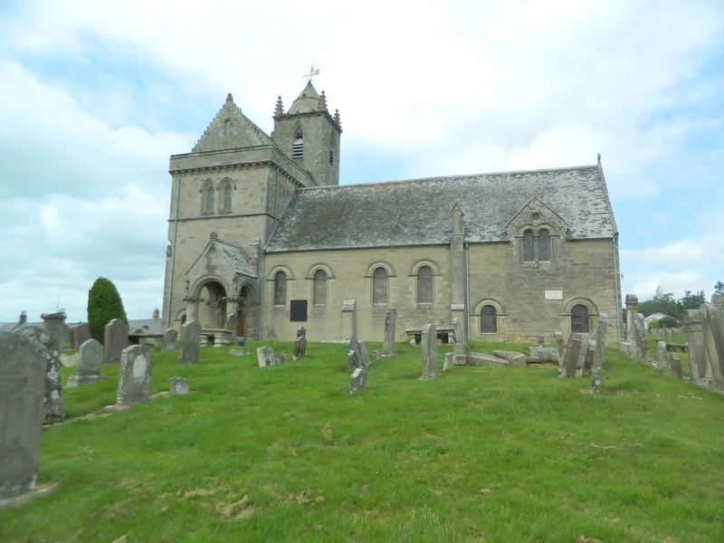 The parish church at Chirnside, Berwickshire, near the Hume estate at Ninewells.
