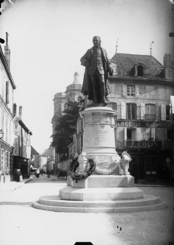The statue of Diderot by Bartholdi at Langres, 1885.