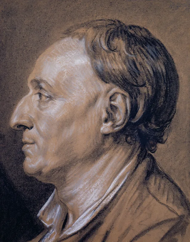 Diderot, in a drawing by Greuze, 1766.