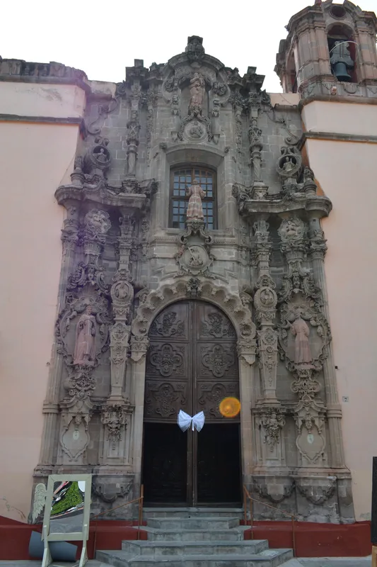 The church of San Diego in Guanajuato, where Rivera said that at six he told the congregation there was no God, in a modern photograph.