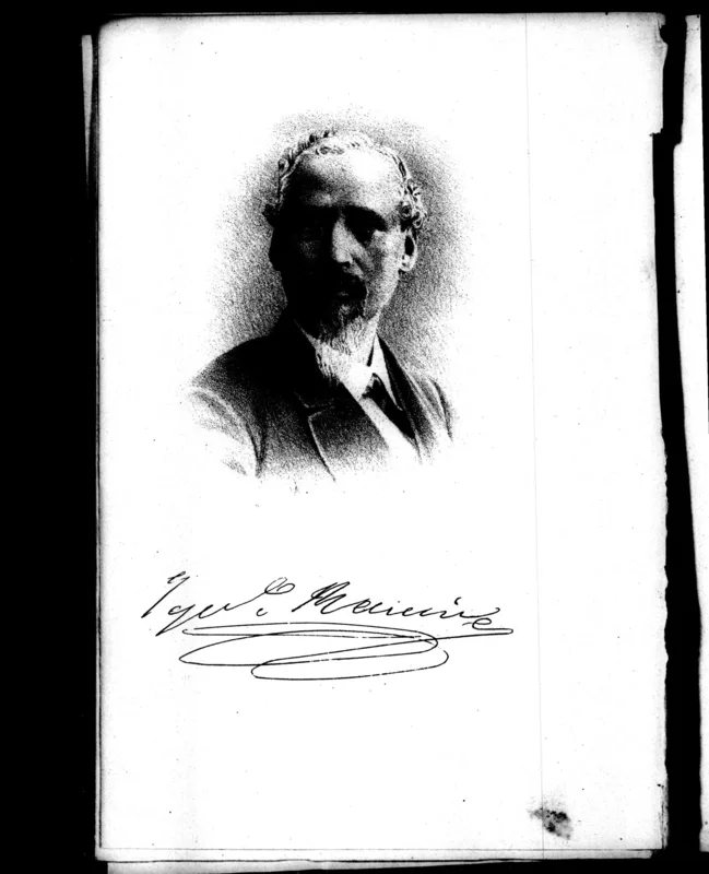 Ignacio Ramírez, "El Nigromante," from the frontispiece of his collected works, 1889.
