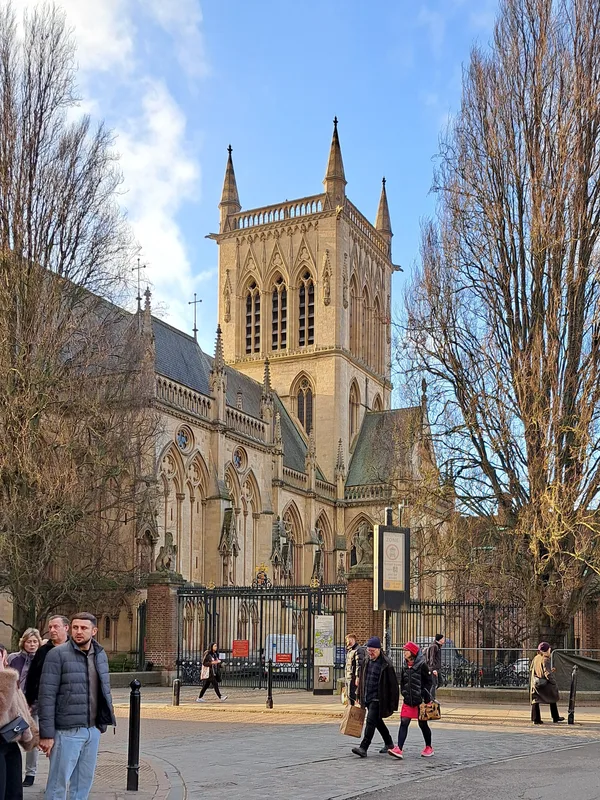 St John's College chapel, Cambridge. Adams read English at St John's from 1971.