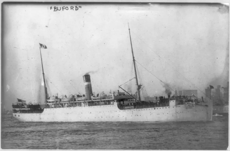 The Buford, "the Soviet Ark," on a 1919 broadside.