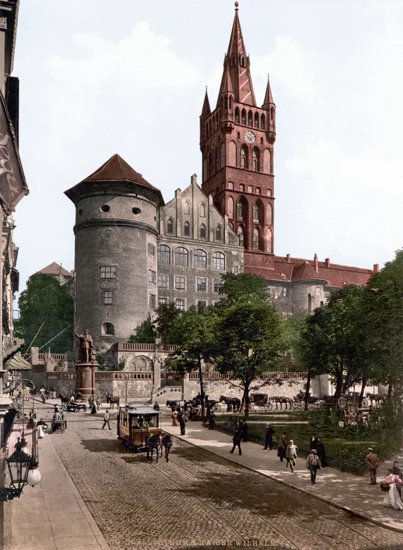 Königsberg Castle, in the city where she went to school.