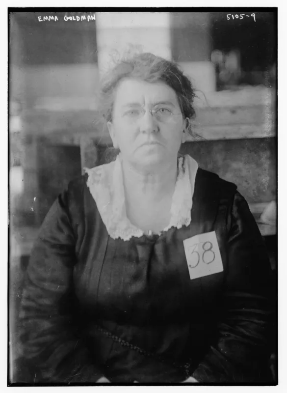 Emma Goldman in 1919, the year of her deportation.
