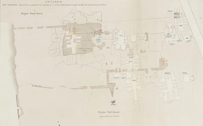 A plate from Renan's Mission de Phénicie (1864): the Phoenician necropolis near Sidon.