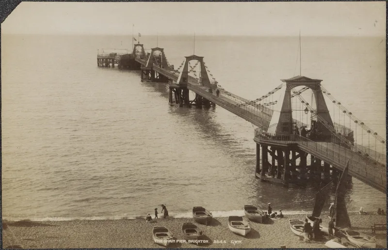 The Chain Pier at Brighton, where she died in 1892.