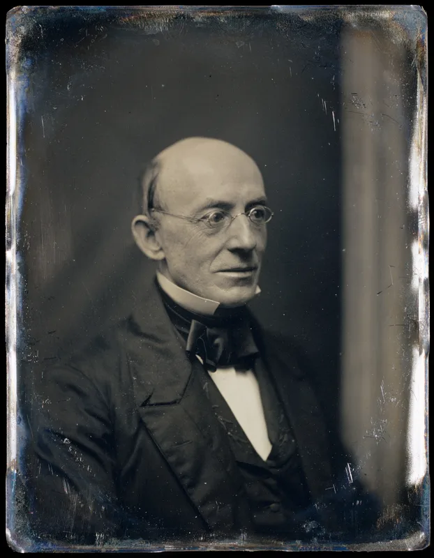 William Lloyd Garrison, who spoke on the same platform at Hartford.