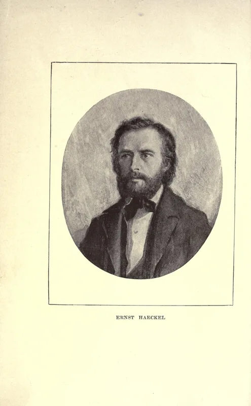 Ernst Haeckel, from the frontispiece of the English edition of The Riddle of the Universe, 1900.