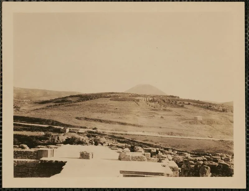 Mount Juktas, near Knossos on Crete, photographed around 1920. Ennius's version of the book placed the tomb of Jupiter at Cnossus.