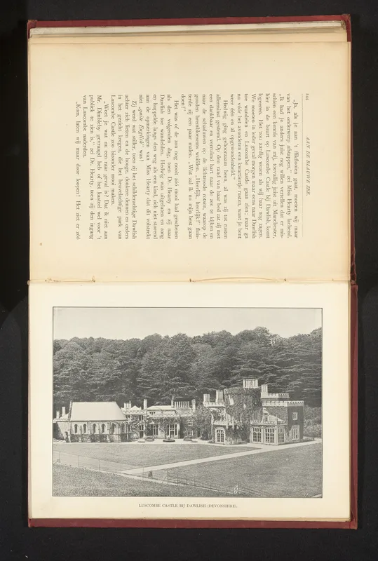 Luscombe Castle near Dawlish, Devon, the Campbell house where Frances Wright spent much of her childhood; a photograph of about 1901.