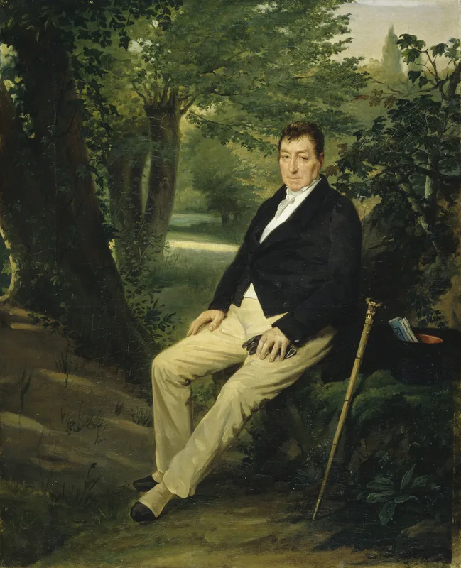 Lafayette in the park of his château of La Grange, painted by Louise-Adéone Drölling in 1830.