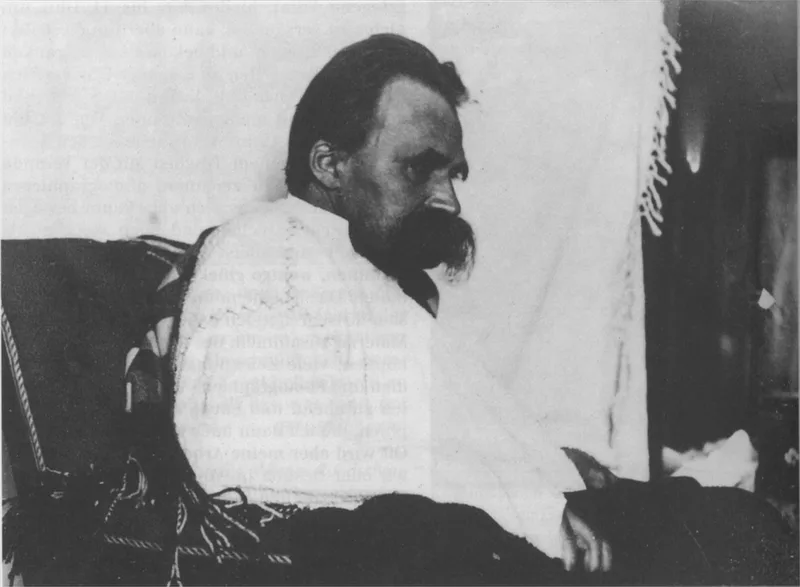 Nietzsche in 1899, photographed by Hans Olde at Weimar.