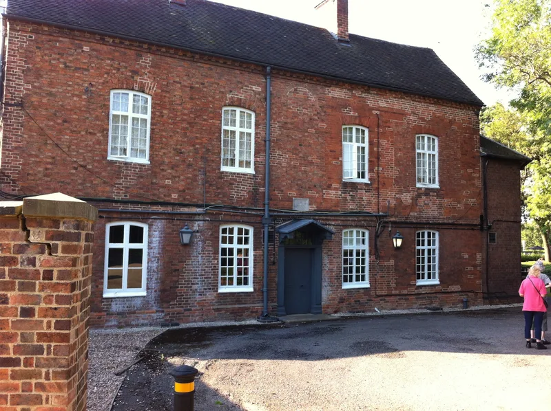 Griff House, near Nuneaton, her home for her first twenty-one years.