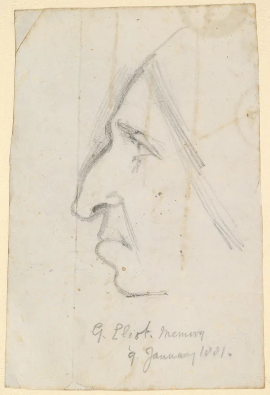 George Eliot in profile, by George Richmond.