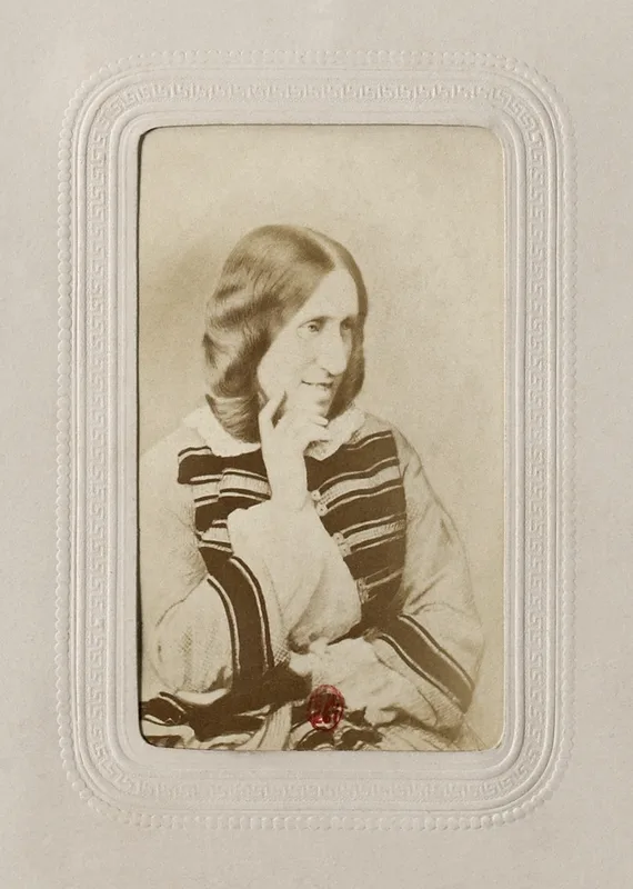 George Eliot, in a photograph of about 1865.