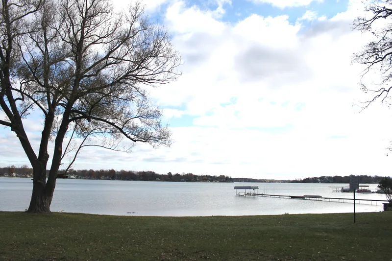 Clark Lake, Michigan, where Steinem's father ran a summer resort, in a modern photograph.