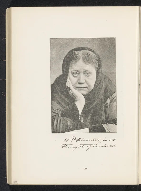Helena Blavatsky, a founder of the Theosophical Society. Steinem's mother and grandmothers were Theosophists.