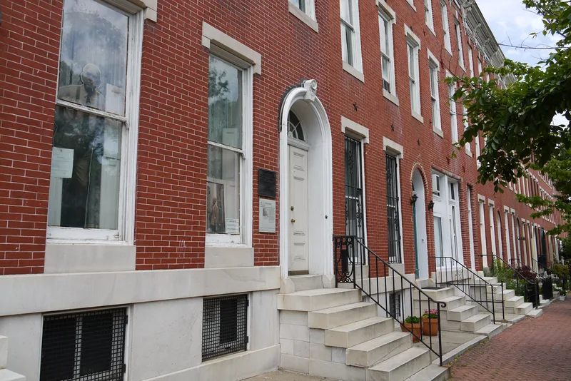 1524 Hollins Street, Baltimore, the Mencken family house from 1883.
